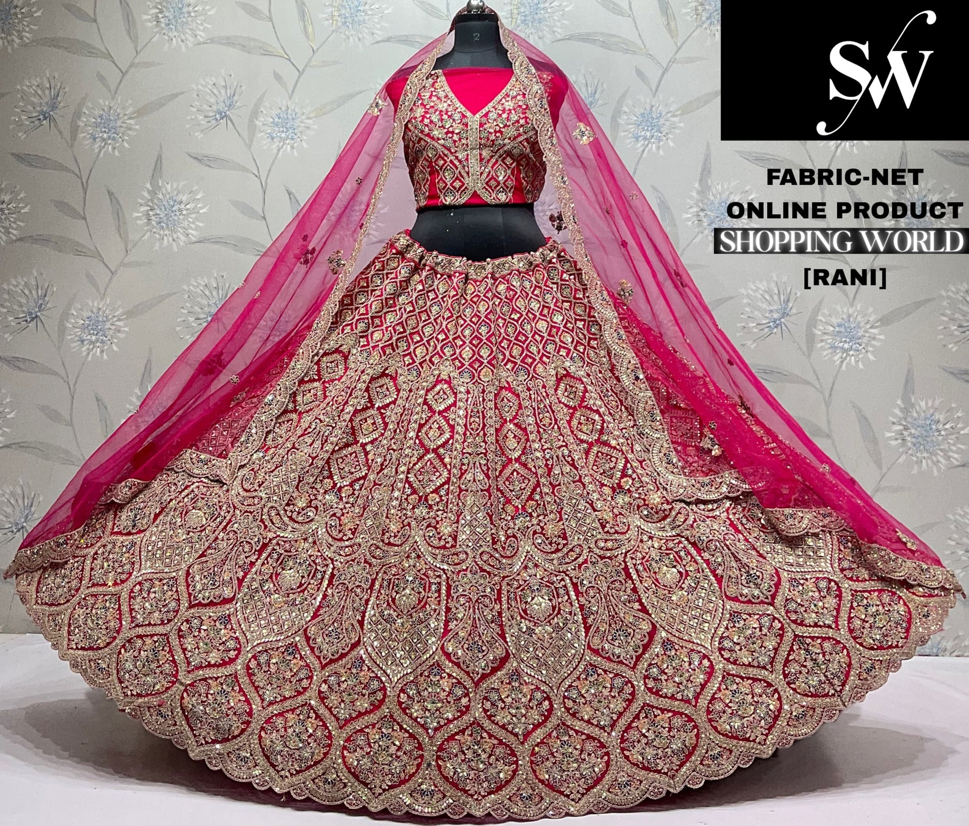 Sky Blue Net Lehenga - Shopping World