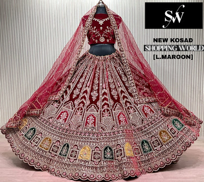 Light Maroon Bridal Lehenga