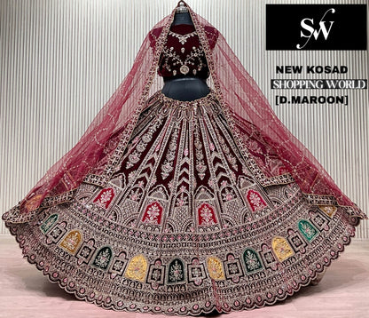 Light Maroon Bridal Lehenga