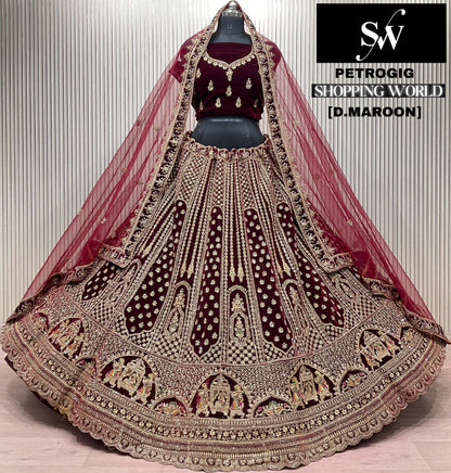 Light Maroon Bridal Lehenga