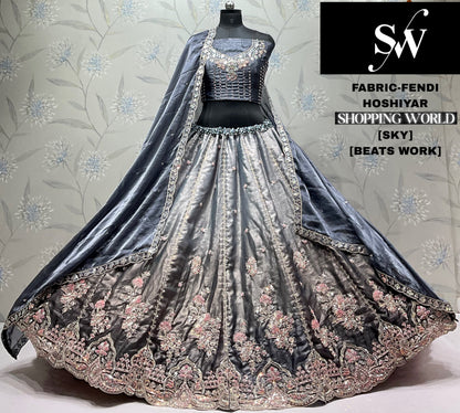 Lavender Fendi Lehenga