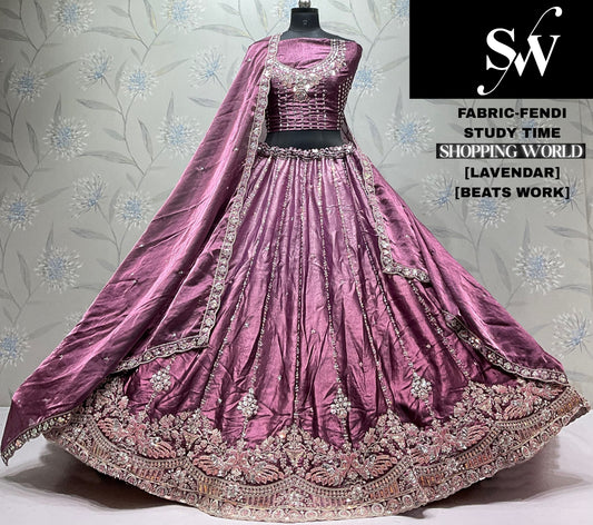Lavender pink Fendi Lehenga