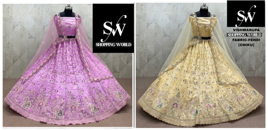 Pink Chiku golden Fendi Lehenga