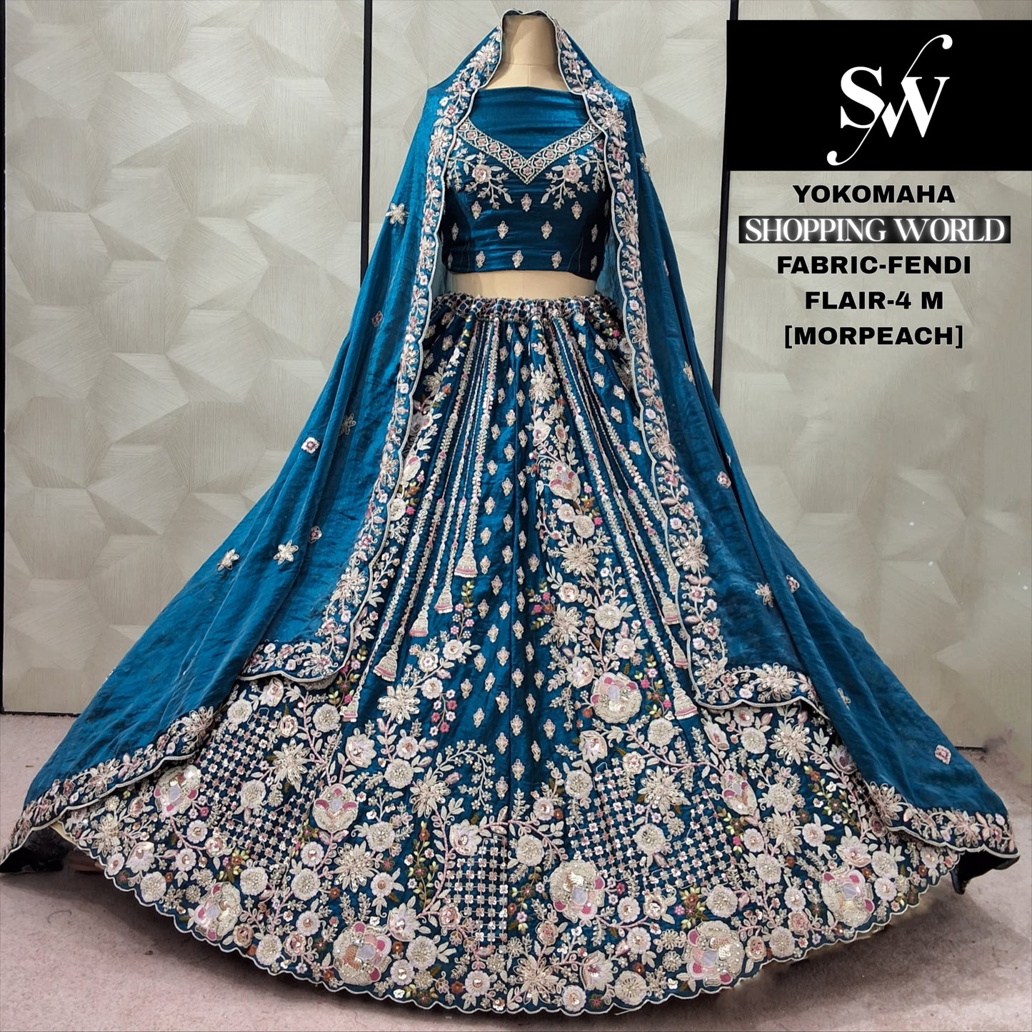 Purple Fendi Lehenga