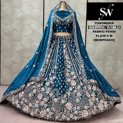 Purple Fendi Lehenga