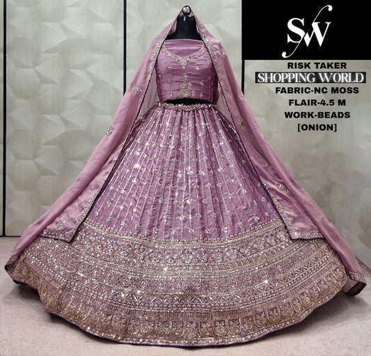 Mehendi Green Nc Moss Lehenga