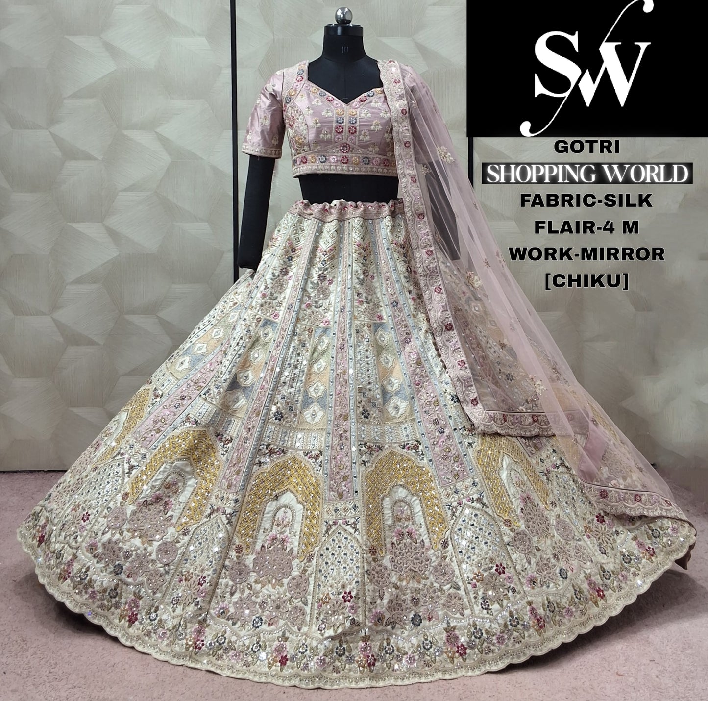 Chiku Golden Silk Lehenga