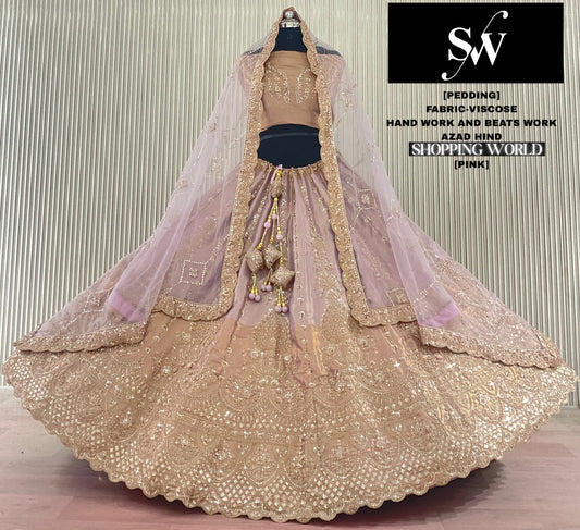 Pink Visocse Lehenga