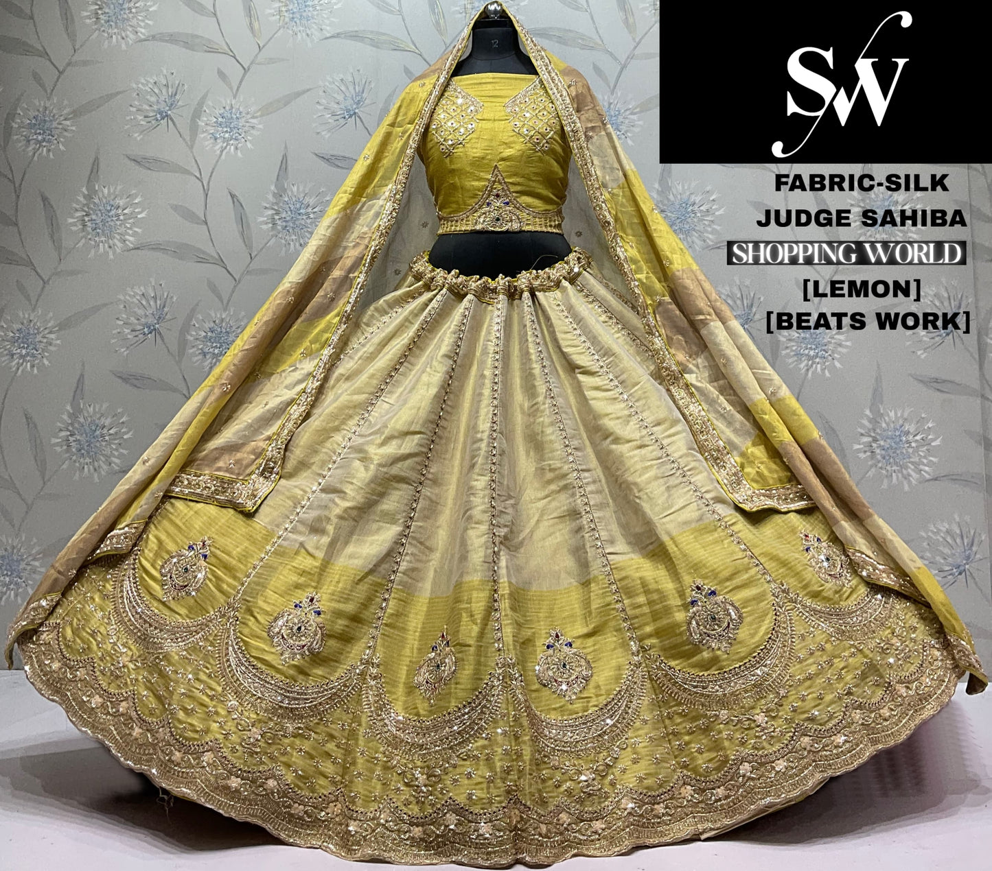 Peach Silk Lehenga