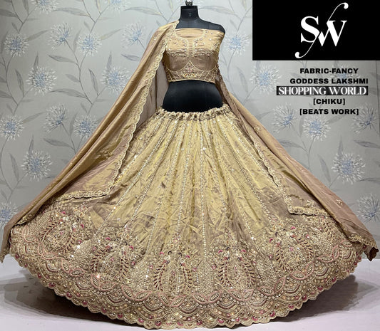 Chiku golden Fancy Lehenga
