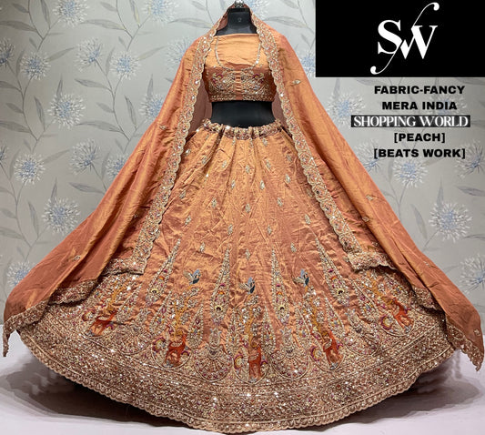 Peach Fancy Lehenga