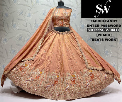 Peach Fancy Lehenga