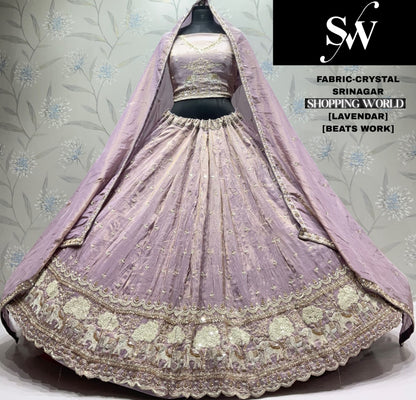 Pink Crystal Lehenga