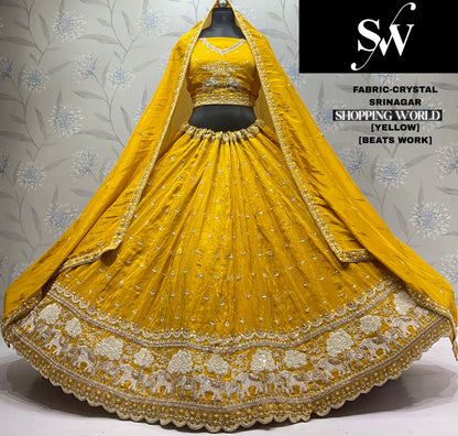 Pink Crystal Lehenga