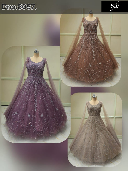 Lavender Golden Mustard Gown