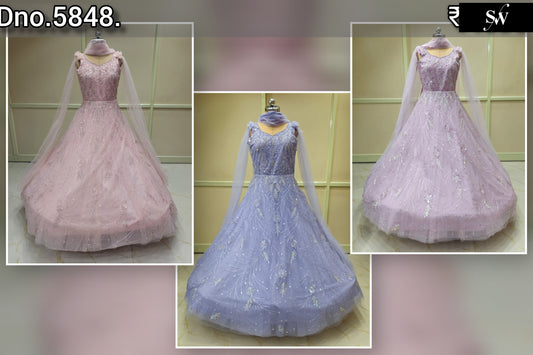 Pink Lavender Purple Gown