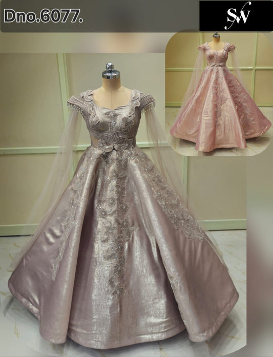 Brown Peach Gown