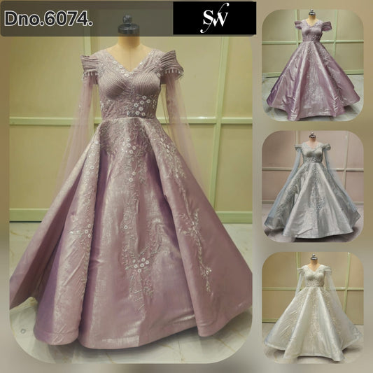 Pink Silver Grey White Farshi Garara Peplum Dress Lehenga