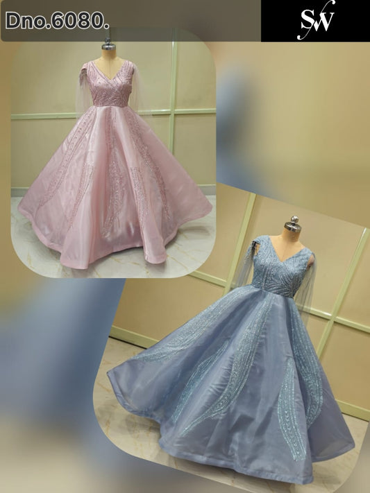 Pink Sky Blue Gown