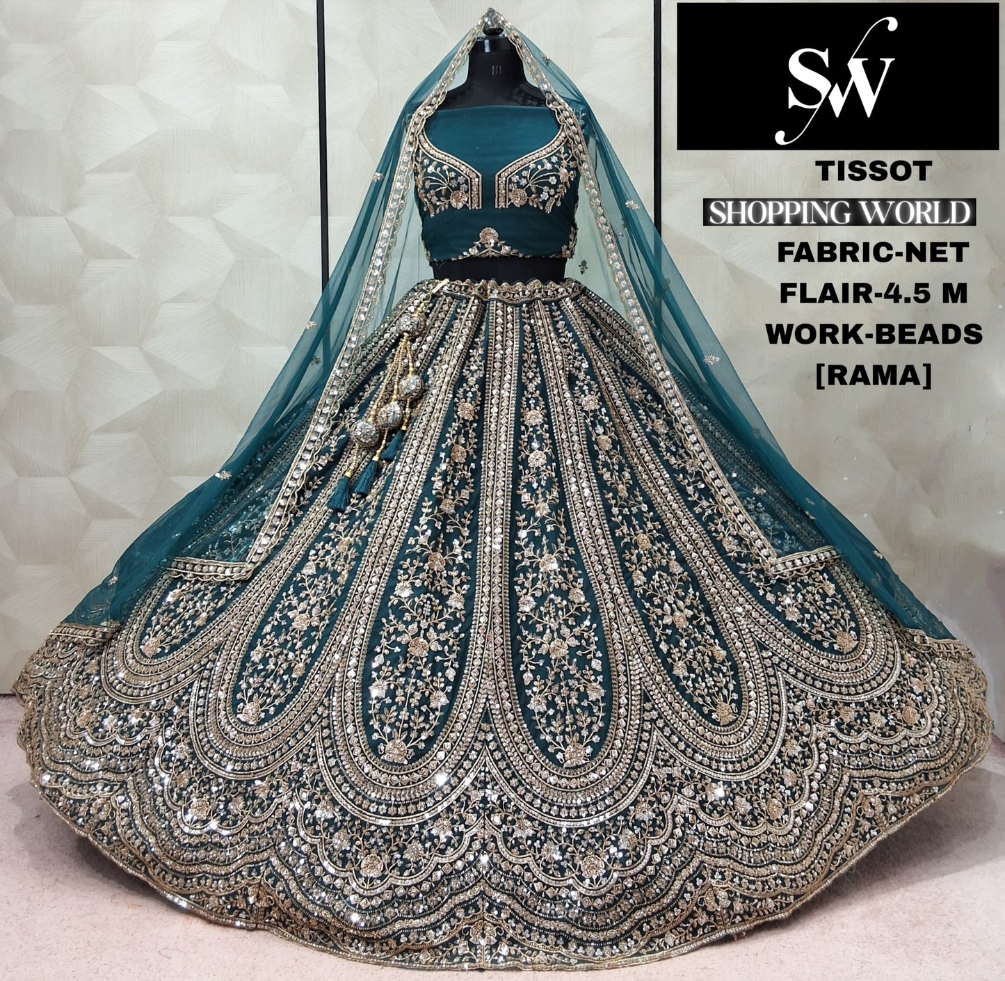 Chiku Golden Net Lehenga