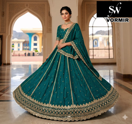 Rust Orange Ho Lehenga
