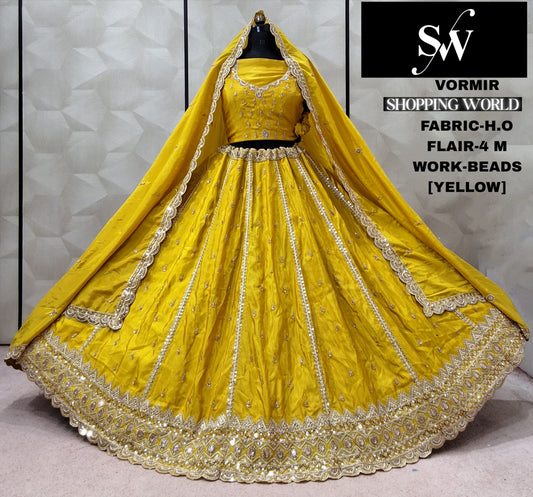 Yellow Haldi Mehendi Ho Lehenga