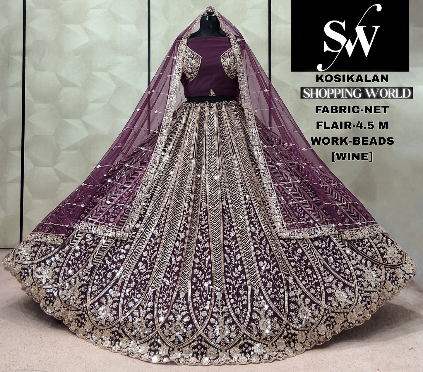 Mustard Golden Net Lehenga