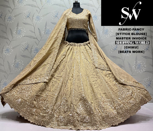 Chiku Golden Fancy Lehenga