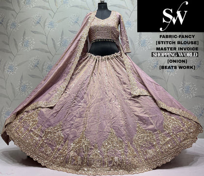 Pista Green Fancy Lehenga