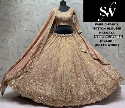Pista Green Fancy Lehenga