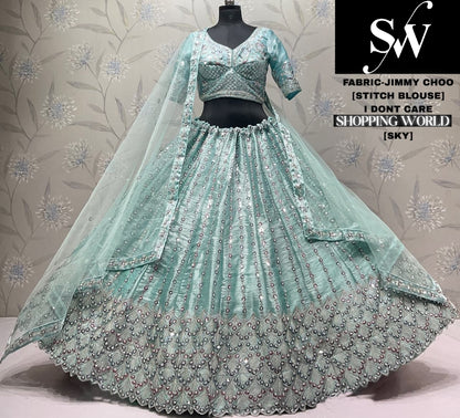 Lavender Jimmy Choo Lehenga