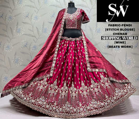 Purple Fendi Lehenga