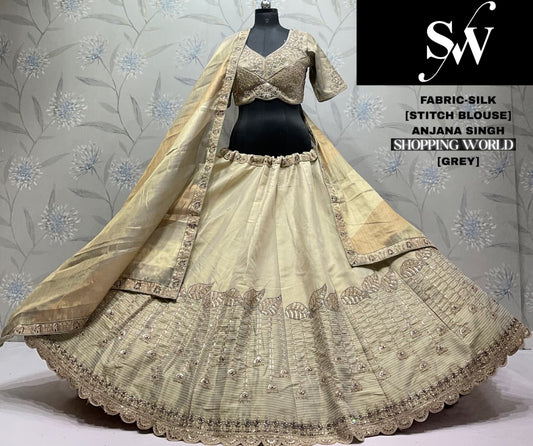 Pink Golden Silk Lehenga