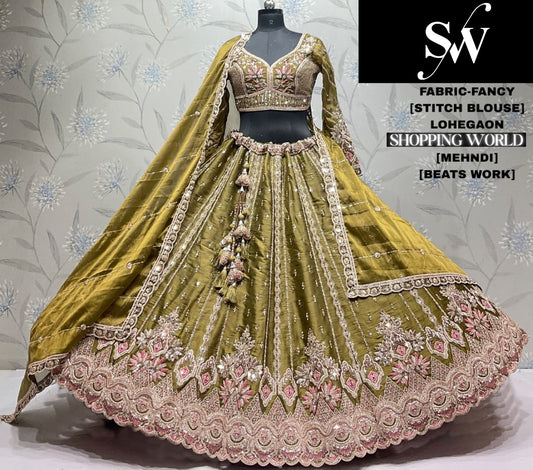 Wine Fancy Lehenga