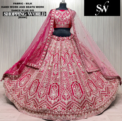 Red Silk Bridal Lehenga