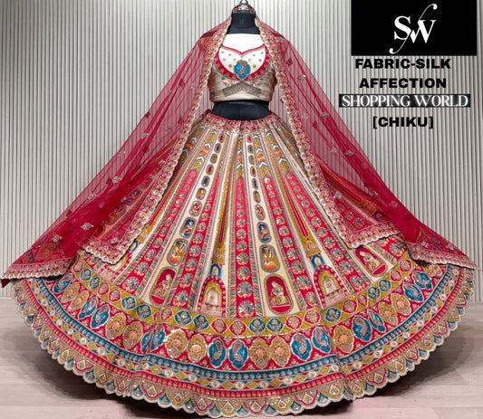 Chiku Golden Silk Bridal Lehenga