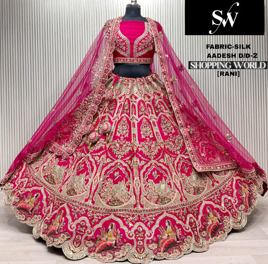 Red Silk Bridal Lehenga