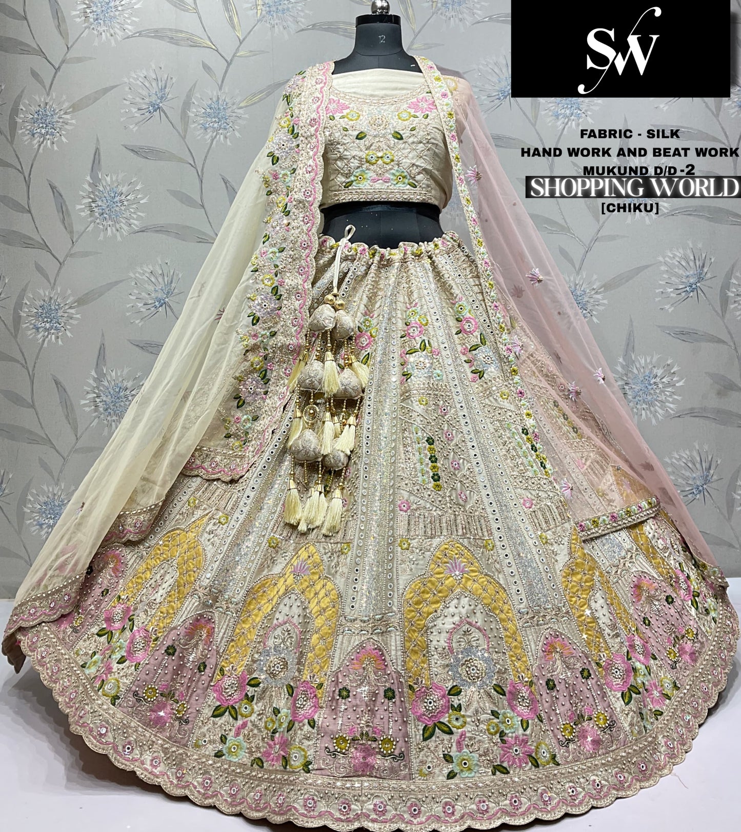 Chiku Golden Silk Bridal Lehenga