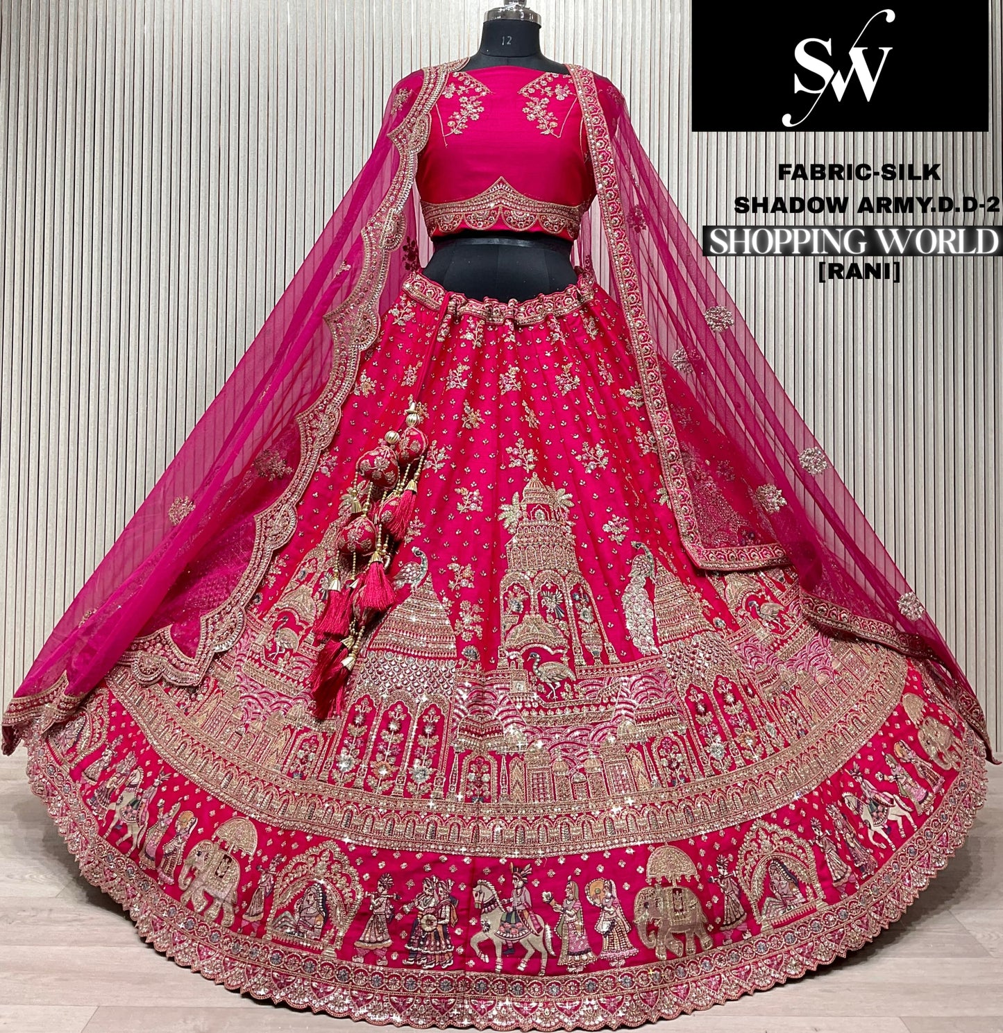 White Silk Bridal Lehenga