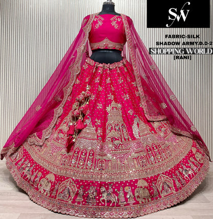 White Silk Bridal Lehenga