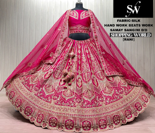 Red Silk Bridal Lehenga
