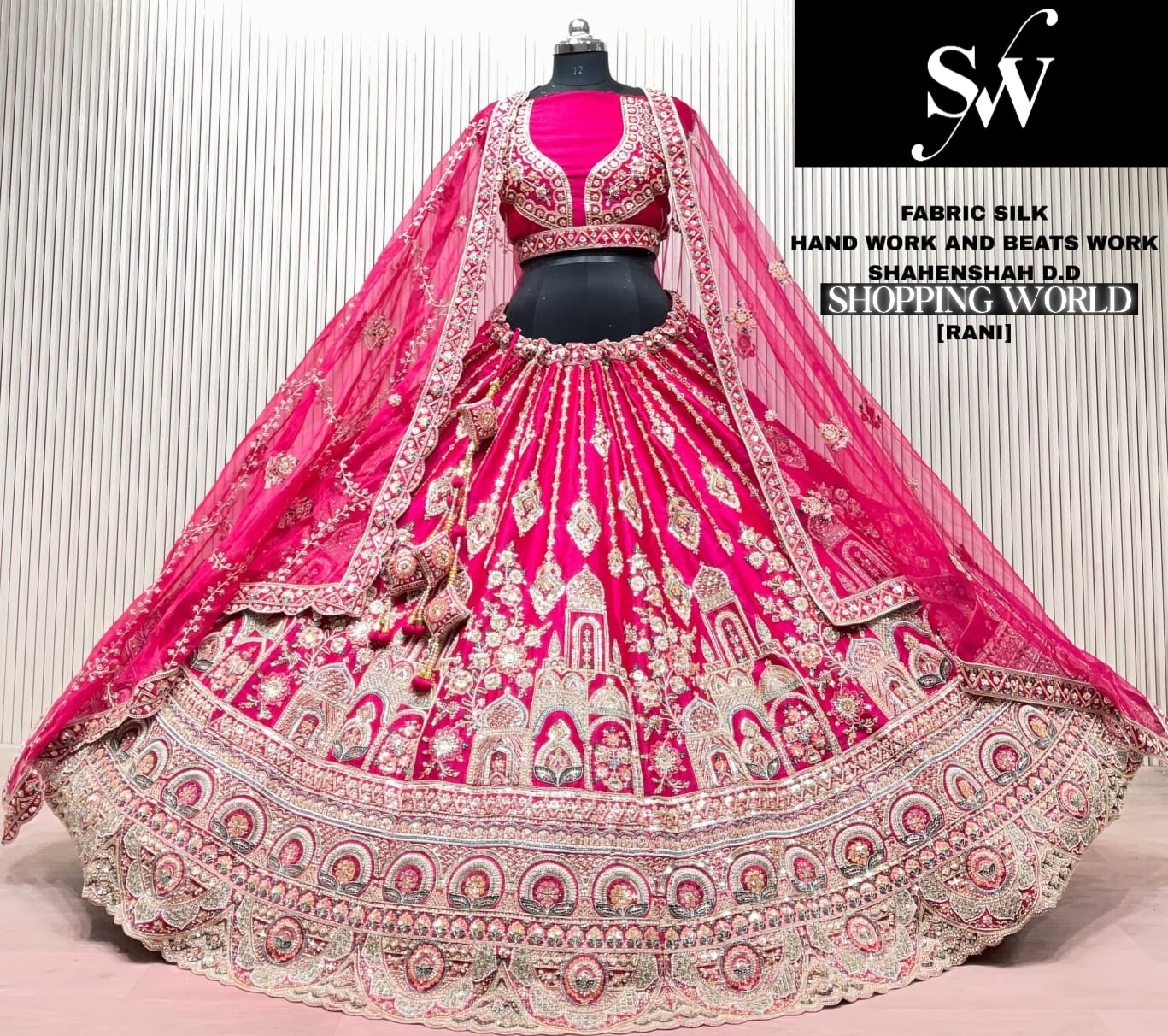 Red Silk Bridal Lehenga