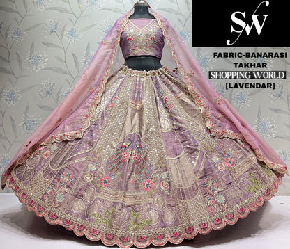 White Golden Banarasi Lehenga