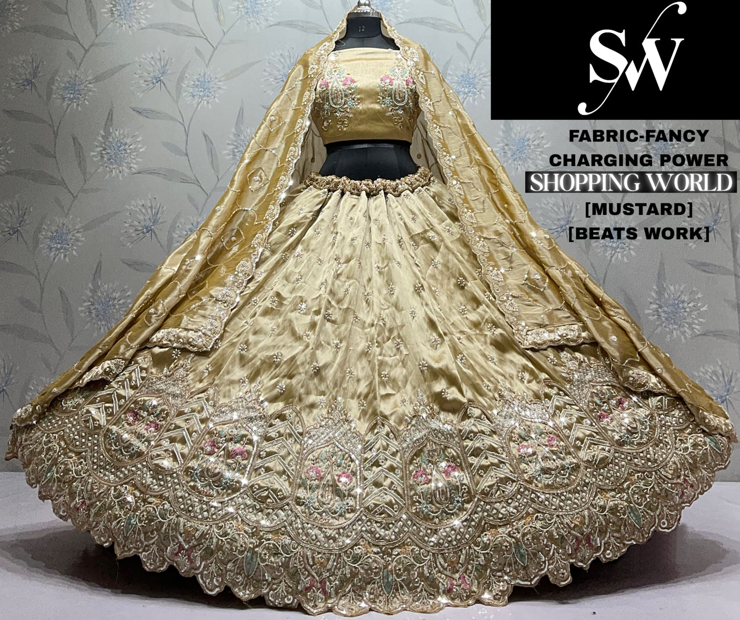 Mustard Fancy Lehenga