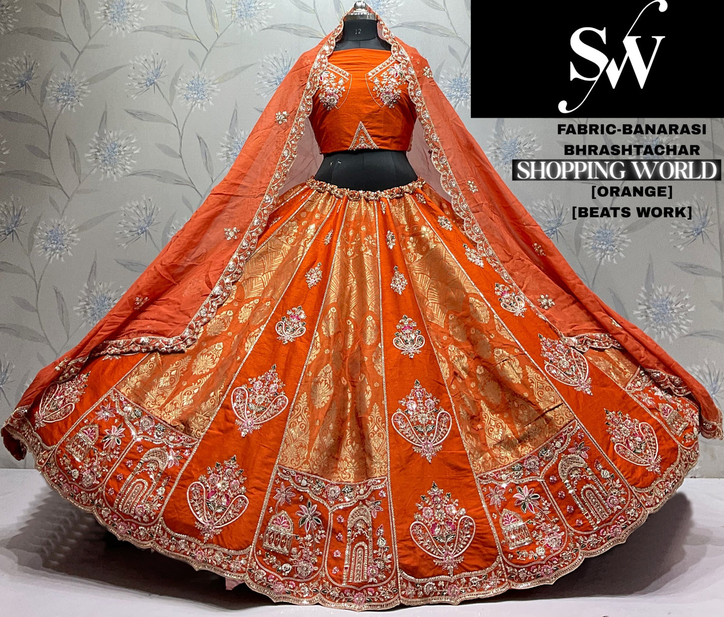 Rani Pink Banarasi Lehenga