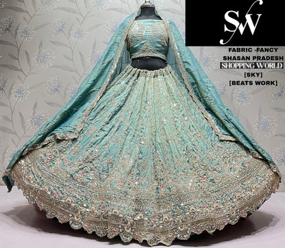 Rust Orange Designer Fancy Lehenga