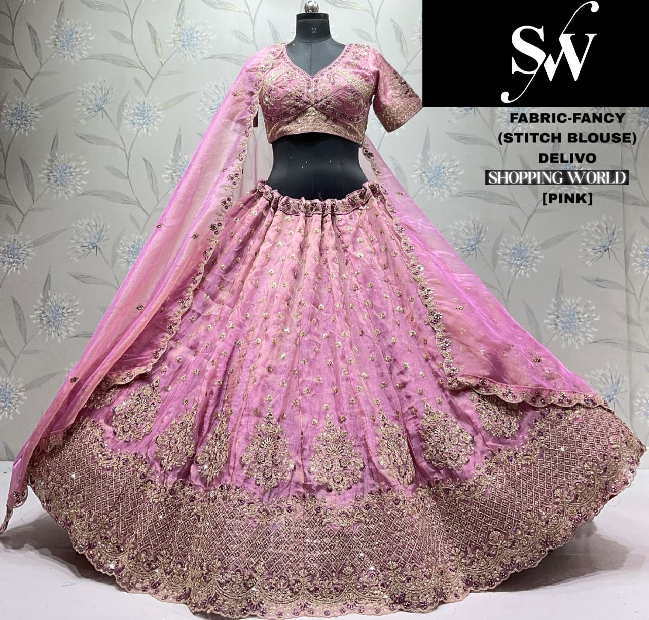 Lavender Designer Fancy Lehenga