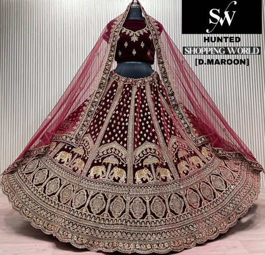 Light Maroon Bridal Lehenga