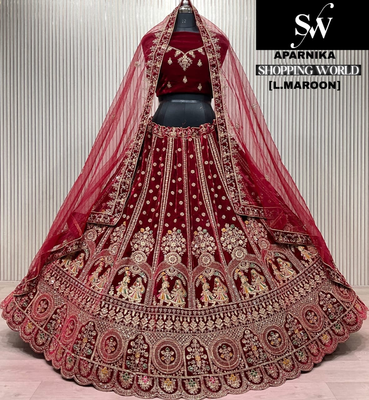 Rani Pink Bridal Lehenga