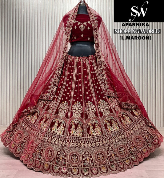 Rani Pink Bridal Lehenga